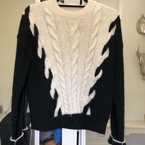 & Other Stories black and white sweater